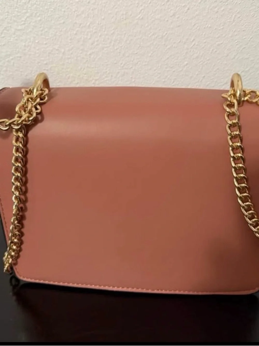 Coach Pink Leather & Signature Canvas Crossbody with Gold Hardware